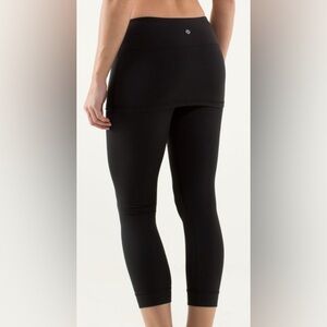Lululemon💎A Go Go Skirt 23” Legging Black Size 10 ✨EUC Retail $88